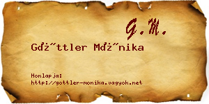 Göttler Mónika névjegykártya